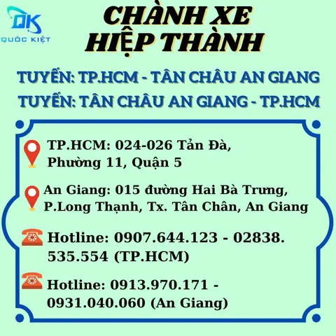Nhà Xe Hiệp Thành Hcm Đi Tân Châu