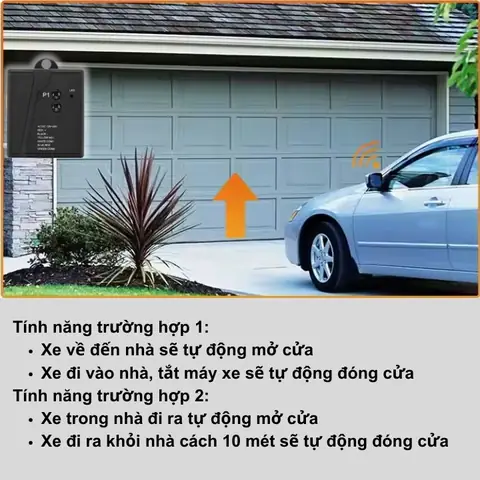 Nhà Xe Hơi Chạy Vào Cổng