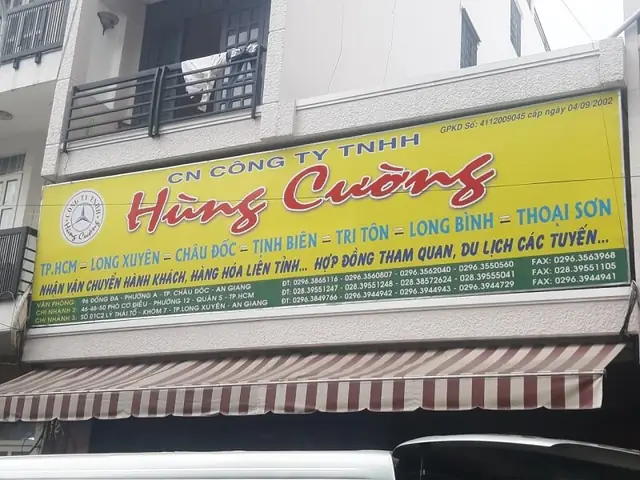 Nhà Xe Hùng Cường Gửi Hàng Thoại Sơn