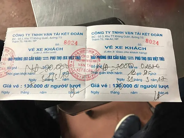 Nhà Xe Kết Đoàn Việt Trì Thoi Gian