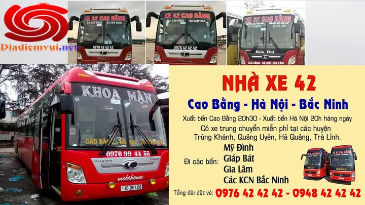 Nhà Xe Khoa Mận Hà Nội Cao Bằng