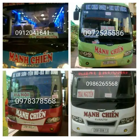 Nhà Xe Mạnh Chiến Ninh Bình Thái Nguyên