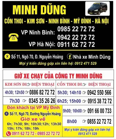 Nhà Xe Minh Dũng Phan Thiết