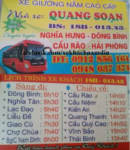 Nhà Xe Quang Soạn Nghĩa Hưng Hải Phòng