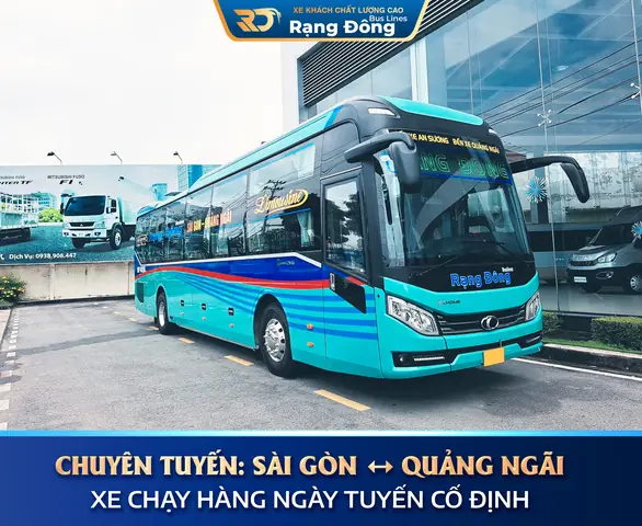 Nhà Xe Rạng Đông Đà Nẵng Quảng Ngãi