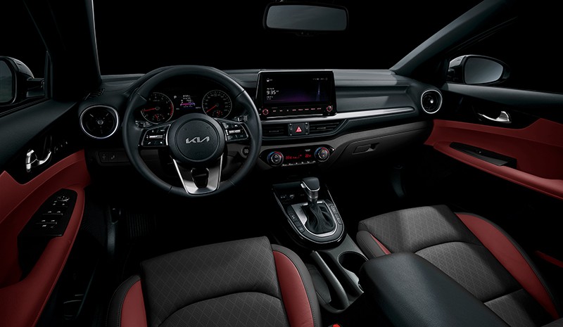 Nội thất của Kia K3 2022 phiên bản nâng cấp Kia Cerato.