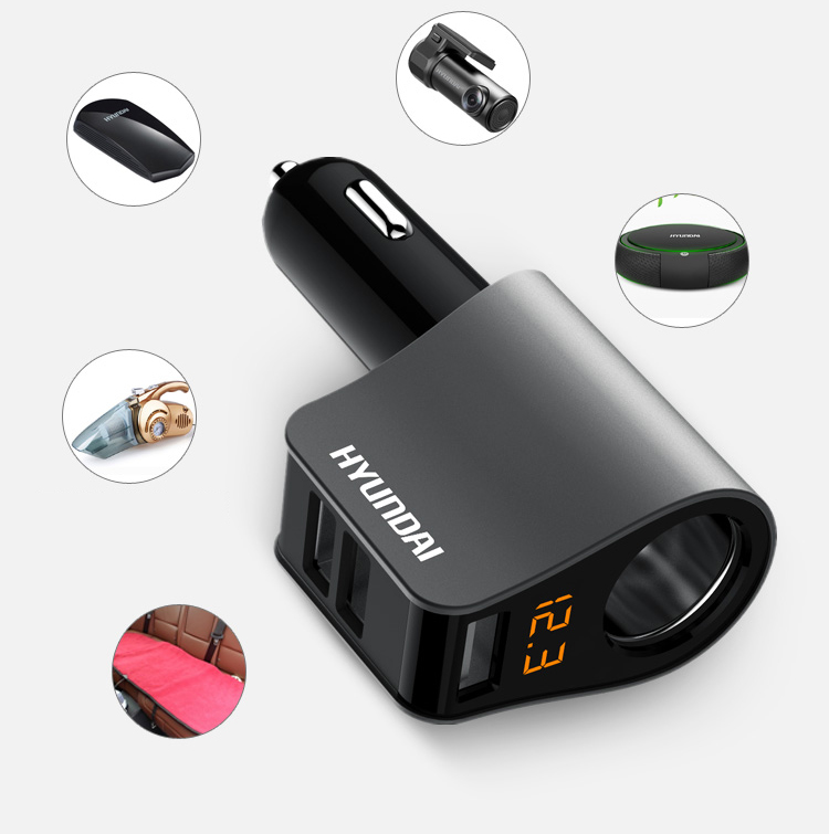 Tẩu sạc trên ô tô, xe hơi cao cấp chính hãng Huyndai HY-10 | Lazada.vn