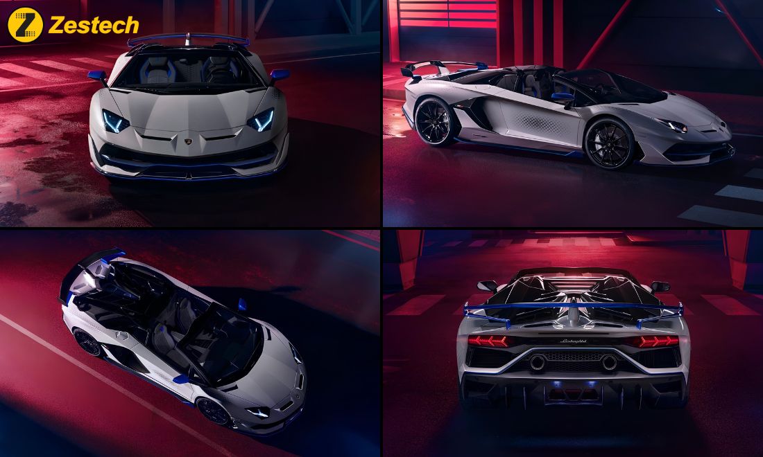 Thiết kế ngoại thất của xe Lamborghini Aventador SVJ