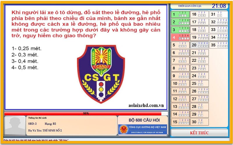 Thi lý thuyết B2