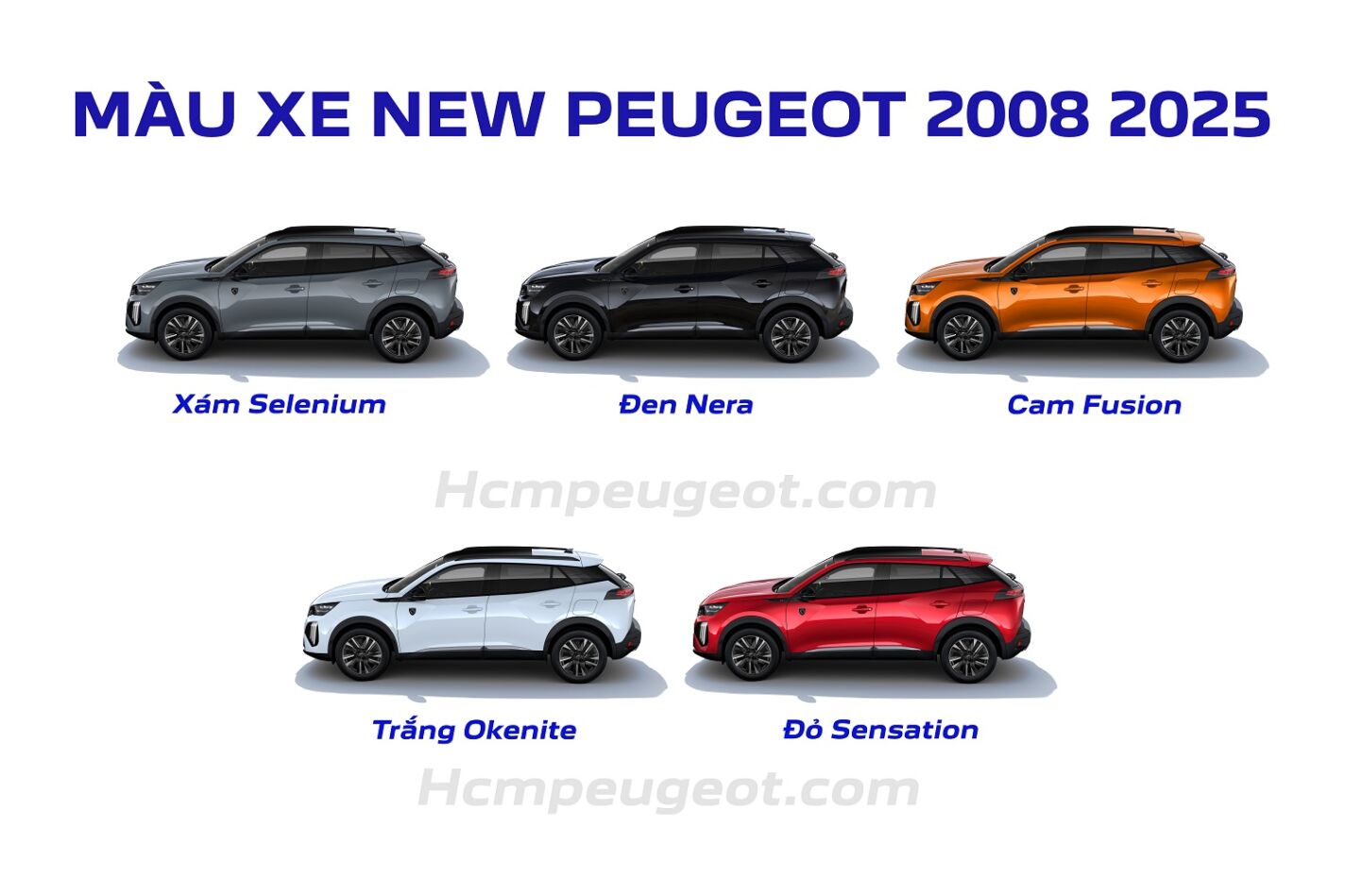 Màu Xe New Peugeot 2008