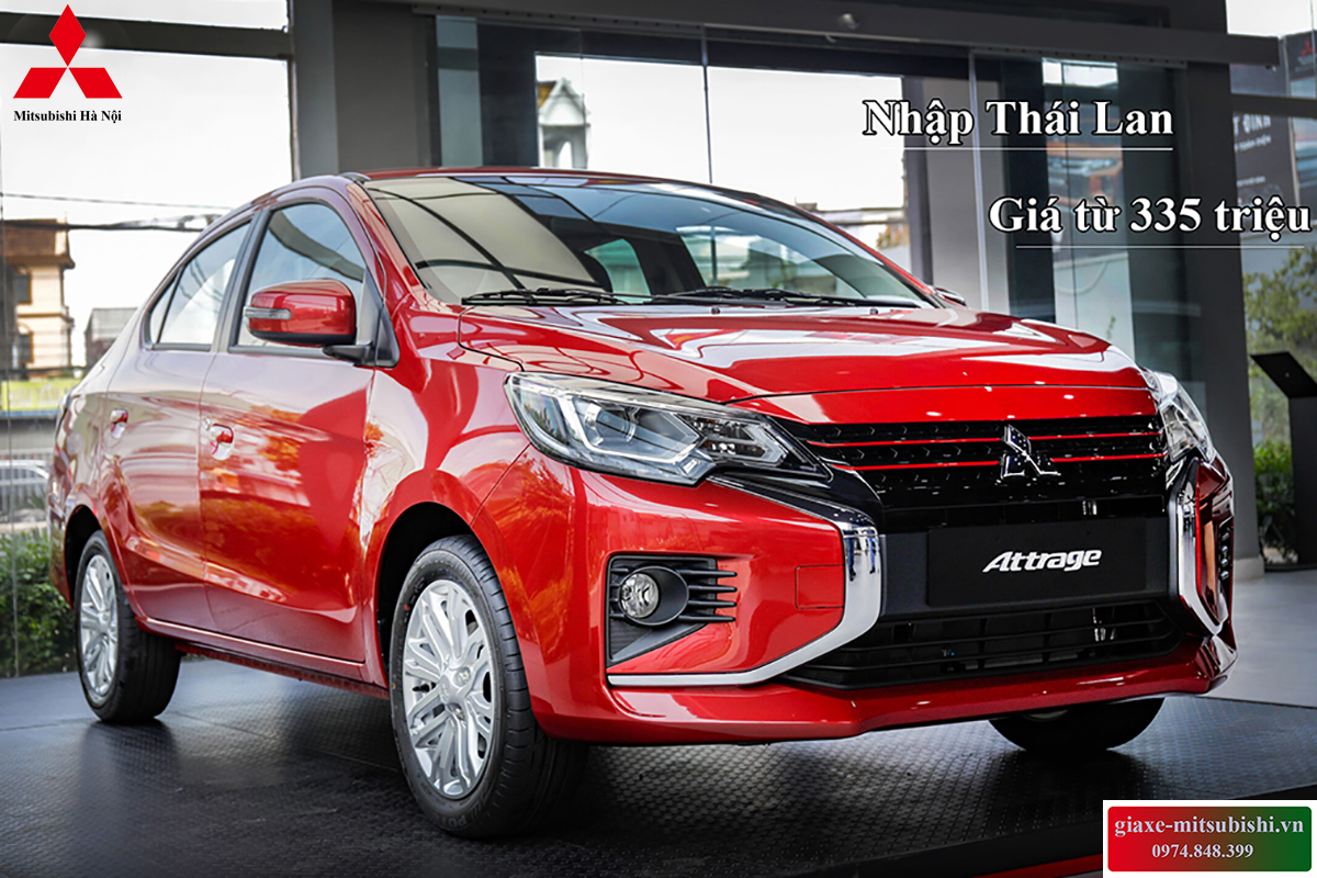 Mitsubishi Attrage 2024 CVT màu đỏ