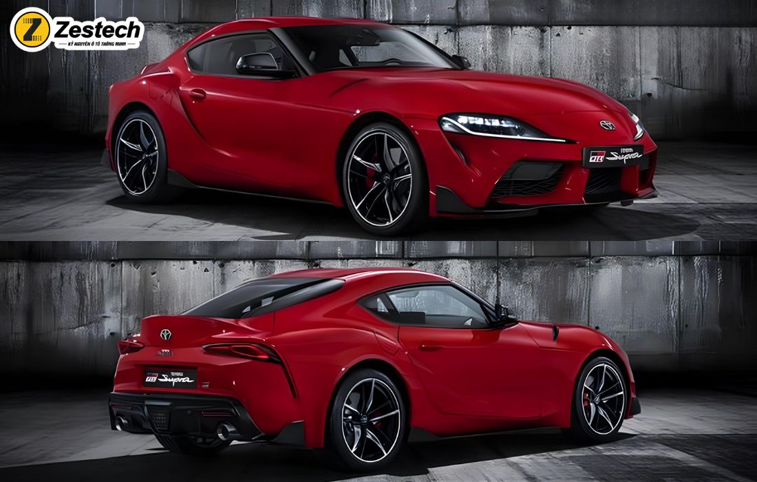 Thiết kế ngoại thất Toyota Supra vô cùng mạnh mẽ nhưng không kém phần sang trọng