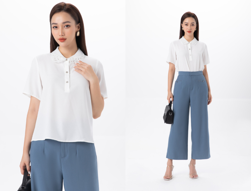 Người tuổi mão hợp màu trắng nên các nàng hãy ưu tiên áo sơ mi màu trắng trong tủ đồ của mình nhé