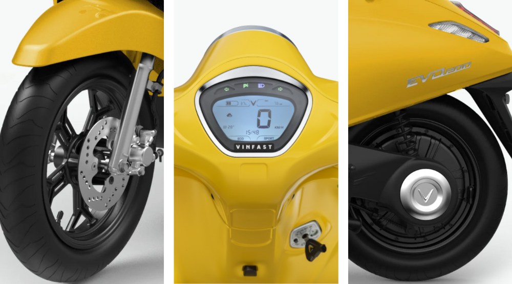 Vinfast Evo200 chi tiết trên xe