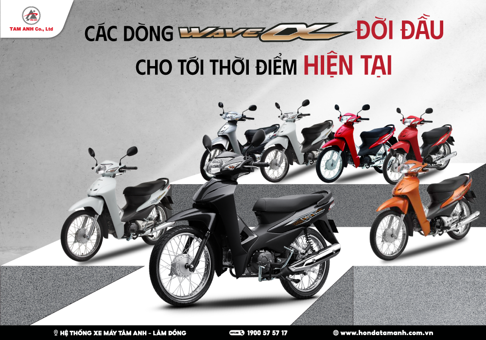 Điểm lại 16 năm dòng xe Honda Wave Alpha ở Việt nam