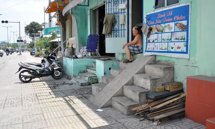 Xây Bậc Xe Lên Xuống Trước Nhà