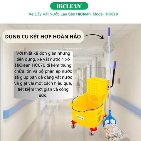Xe Đẩy Cây Lau Nhà Đơn Giản