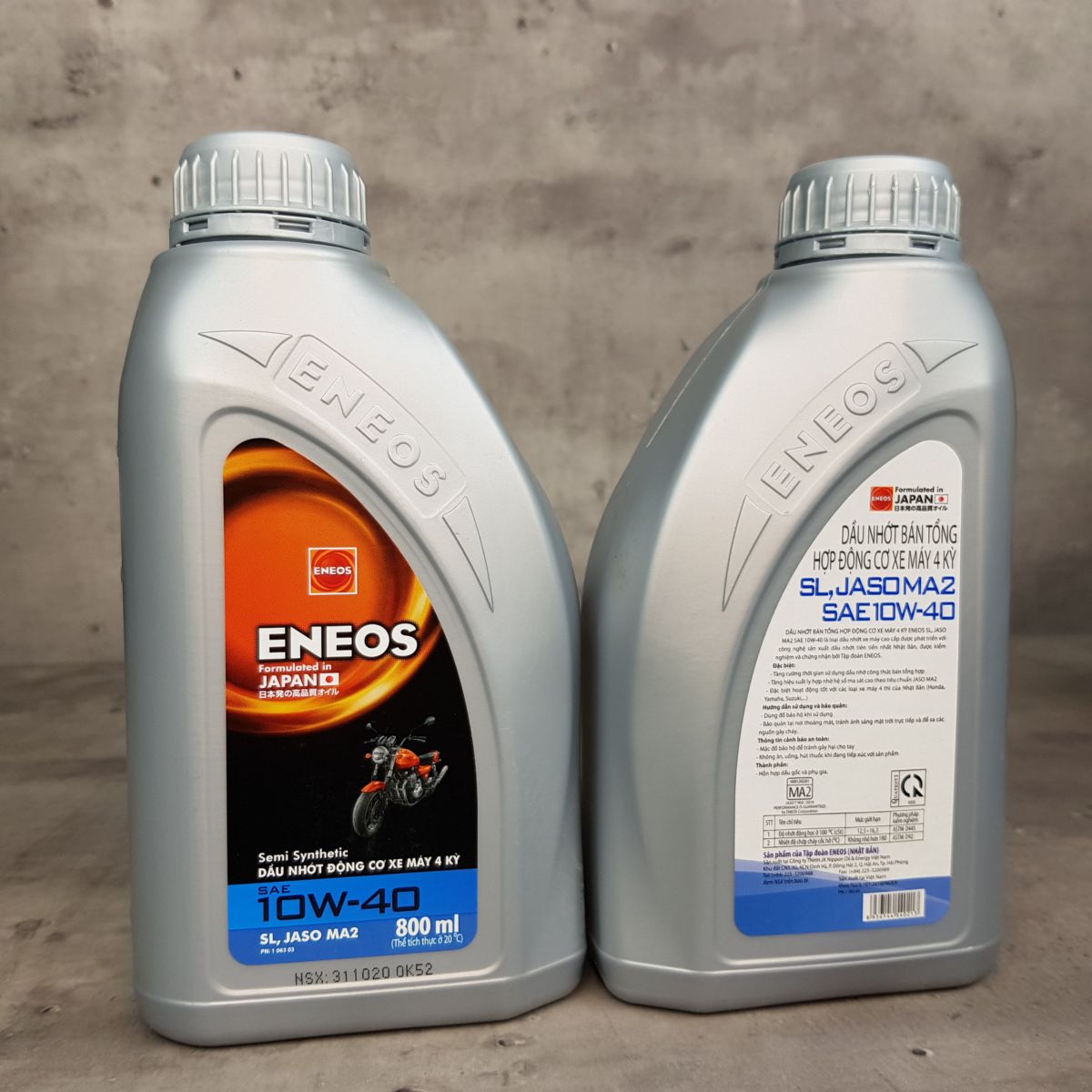 Nhớt Eneos xe số SL/MA2 10W-40 800 ml