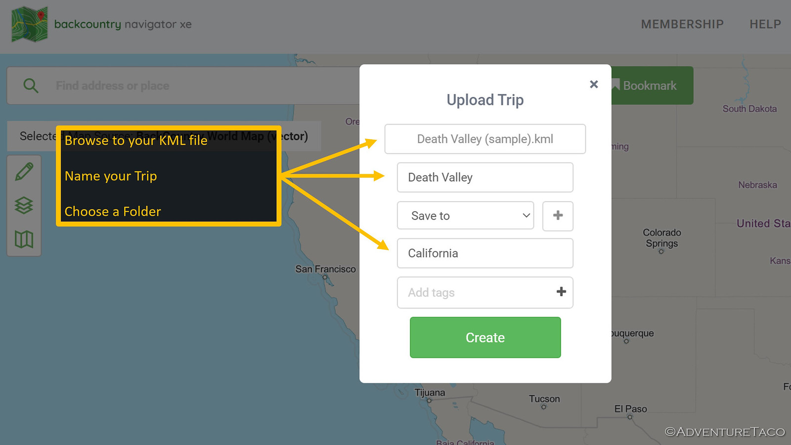 Route Planning with Backcountry Navigator XE