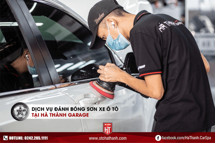 Dịch vụ đánh bóng sơn xe ô tô tại Hà Thành Garage