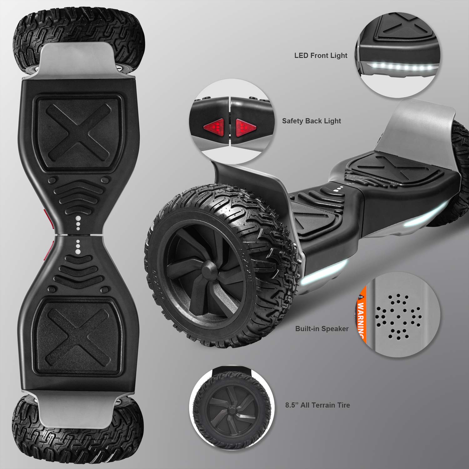 mẫu x hummer off road xe dien can bang sieu khung hoverboard off road all tarrain loi dong co sieu khung 500w