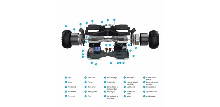 mẫu x hummer off road xe dien can bang sieu khung hoverboard off road all tarrain