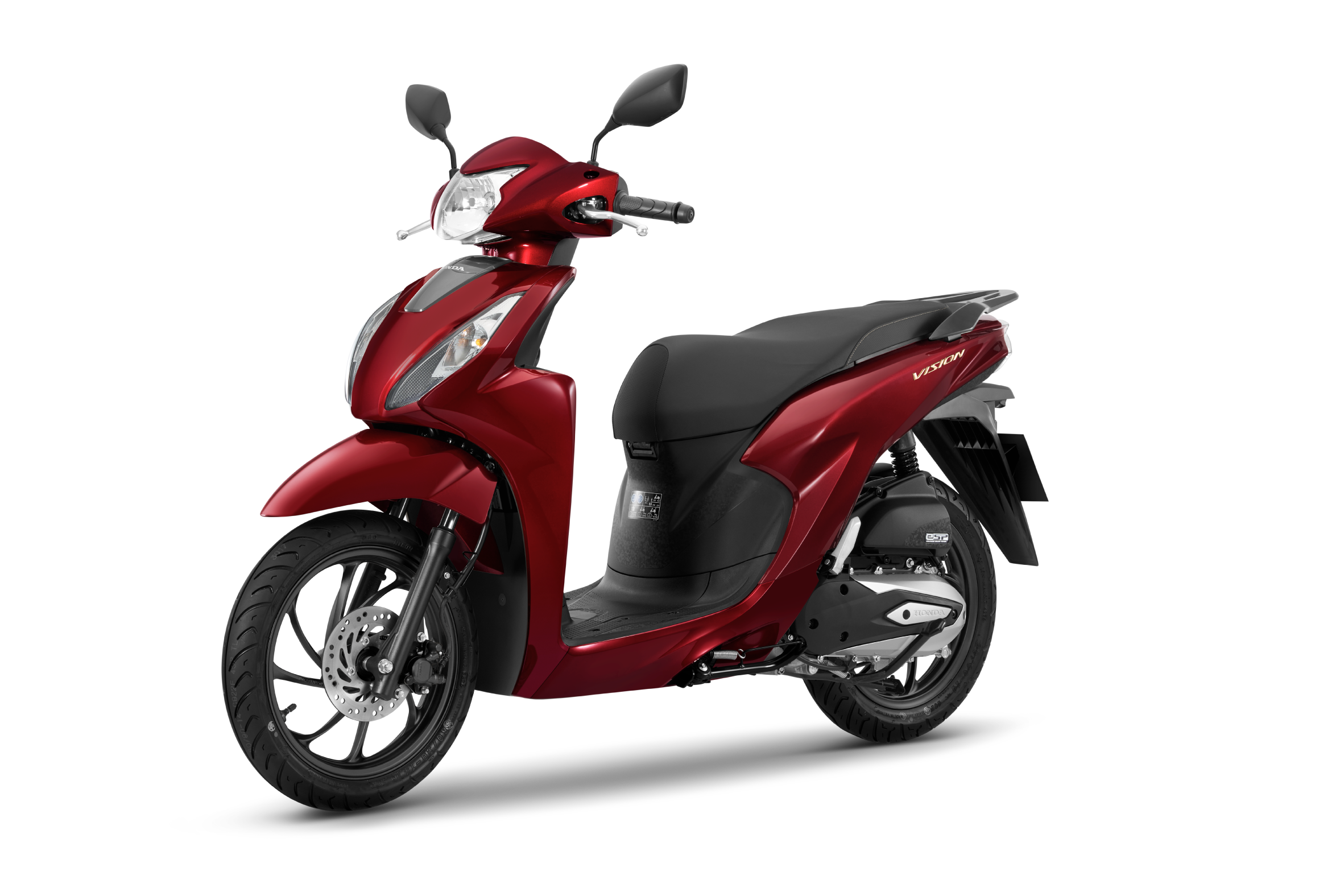 Honda Vision phiên bản cao cấp màu đỏ xám