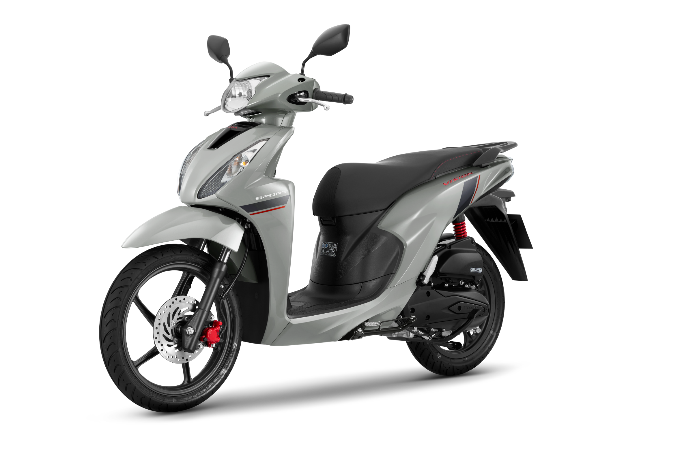 Honda Vision phiên bản thể thao màu xám đen