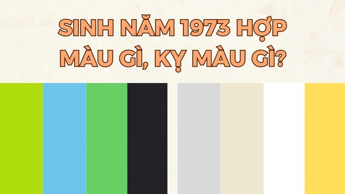 sinh năm 1973 mệnh gì, hợp màu gì, kỵ màu gì? 