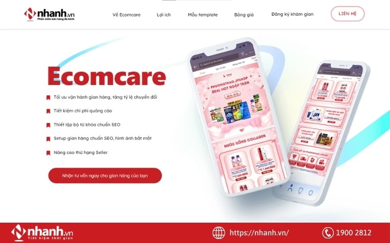 Dịch vụ vận hành gian hàng Shopee Ecomcare