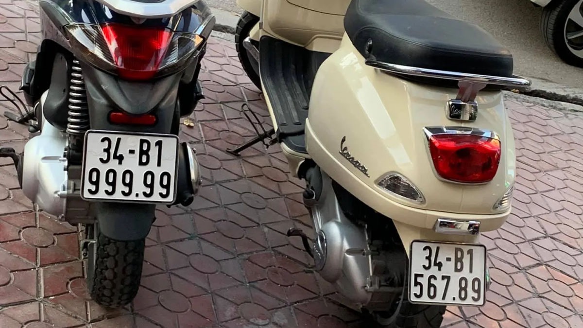Ký hiệu biển số 34 cho xe máy