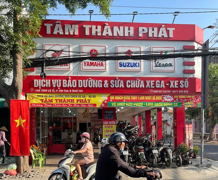 biển quảng cáo sửa xe