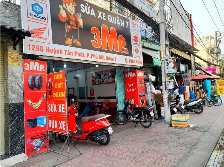 thi công bảng hiệu sửa xe