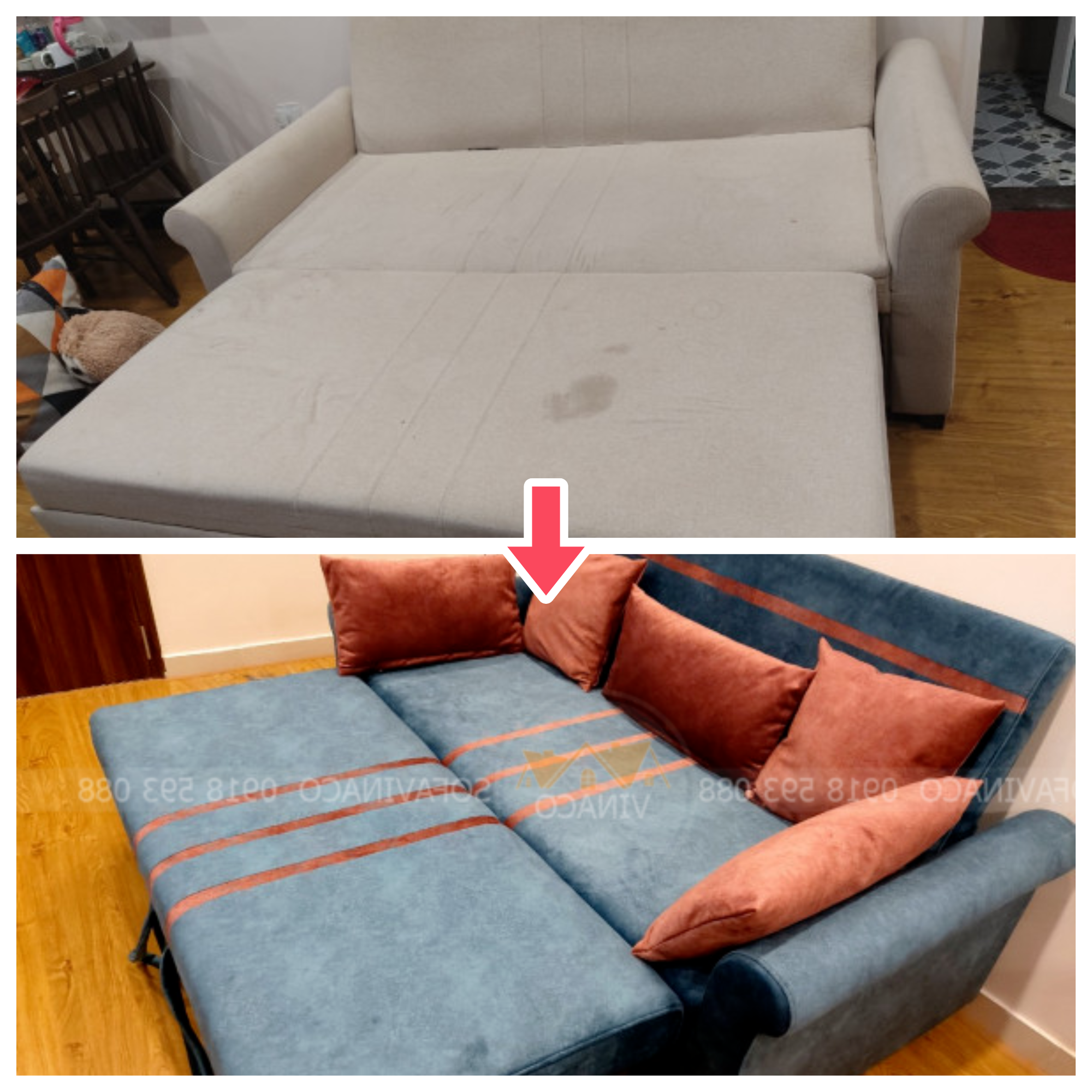 Bọc ghế sofa tân cổ điển tại nhà