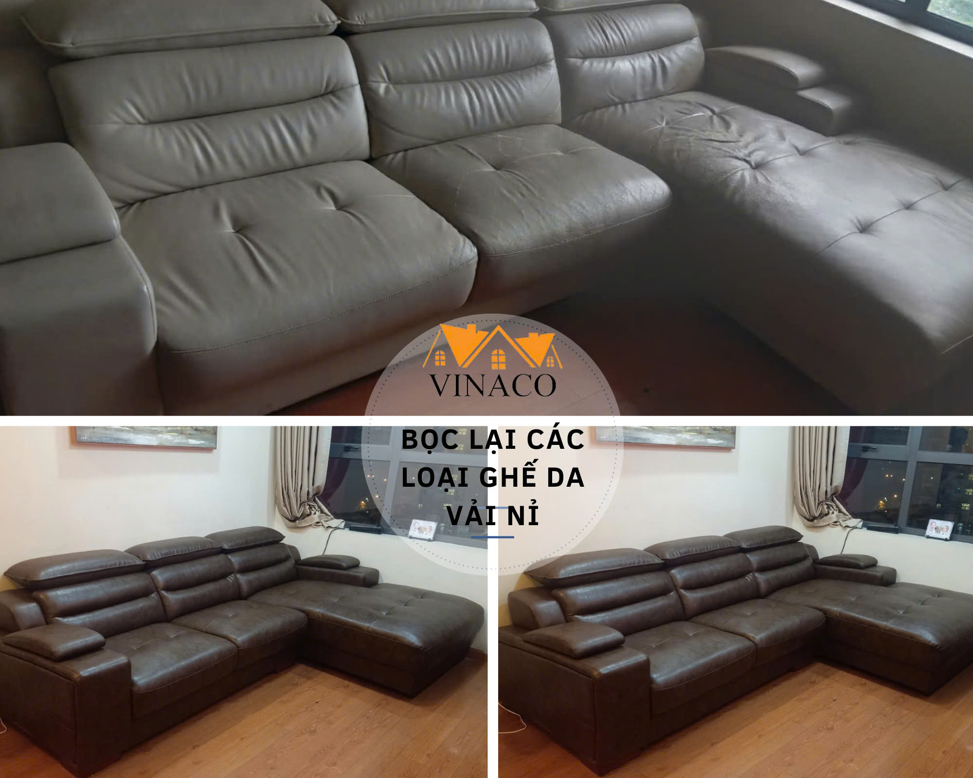 Bọc ghế sofa tại nhà Hà Nội