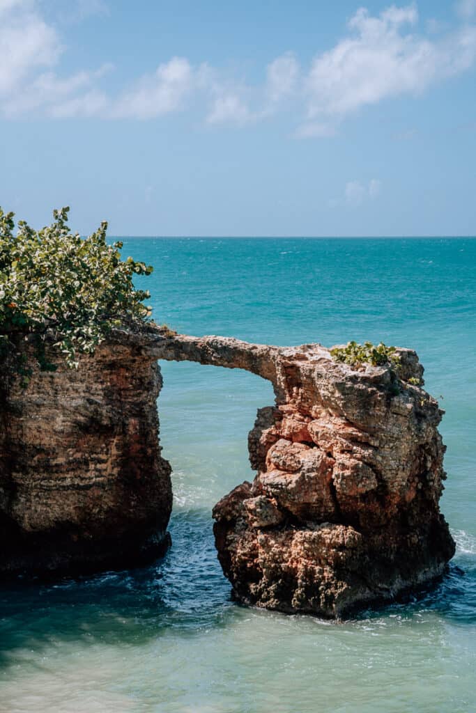 puente de piedra rock formation in cabo rojo puerto rico