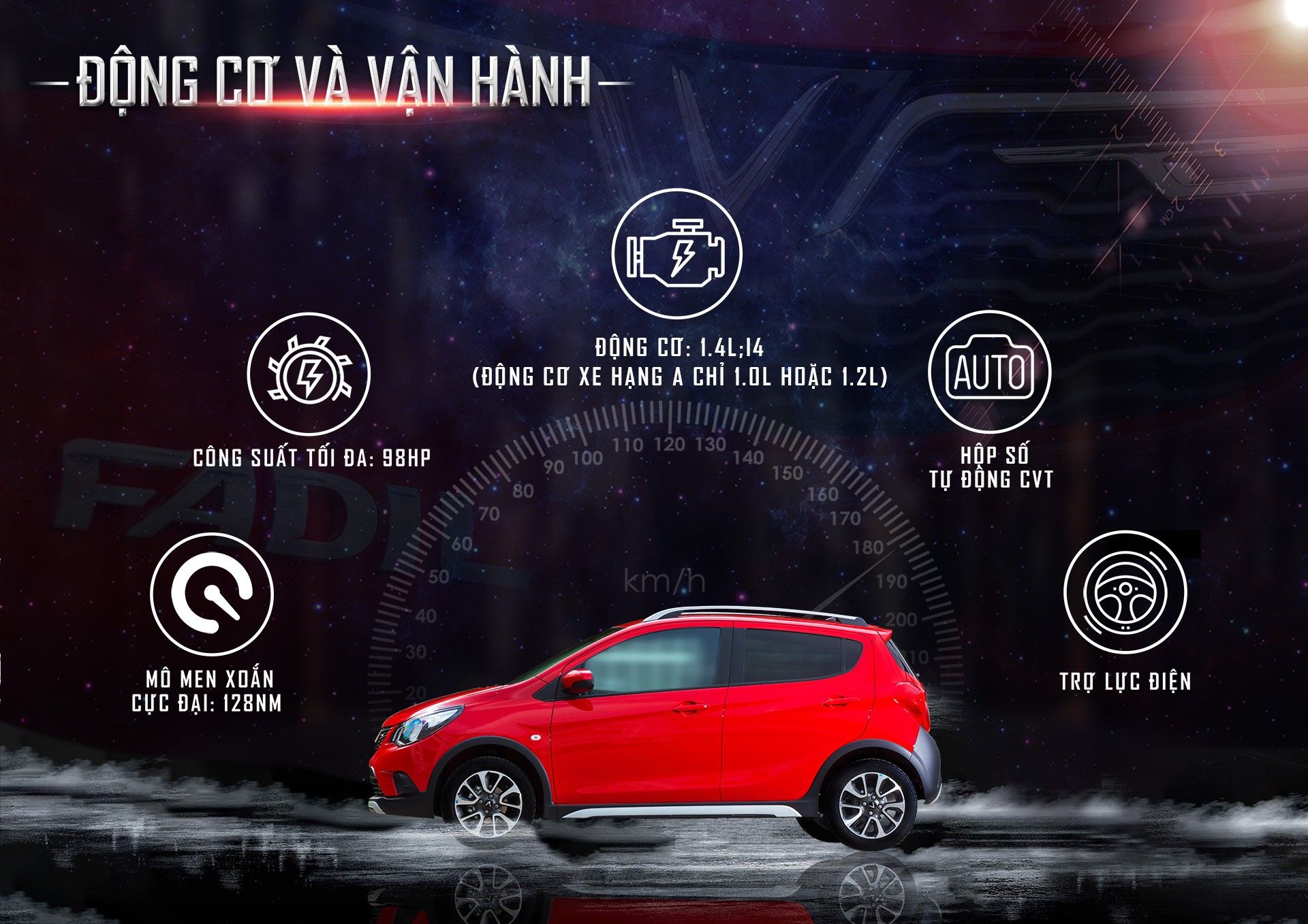 Động cơ và vận hành vinfast fadil