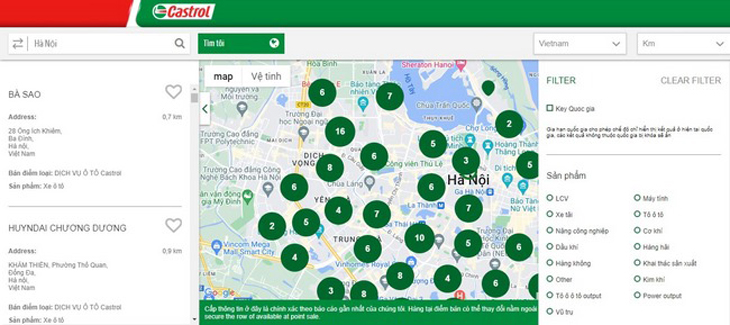 chọn cửa hàng bán lẻ nhớt castrol chính hãng
