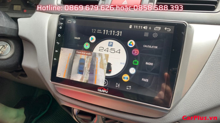 màn hình dvd androi liền camera 360 carfu thu nhỏ màn hình hiển thị 360