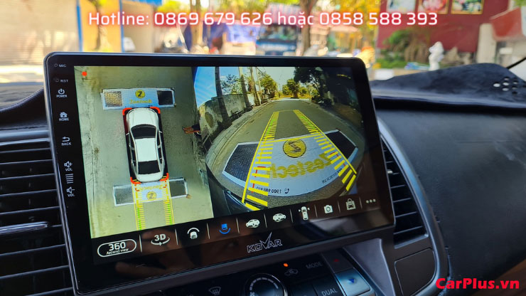 màn hình dvd android kovar plus 360 giao diện toàn cảnh