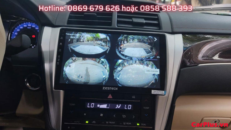 màn hình dvd android zestech lưu trữ 4 mắt camera
