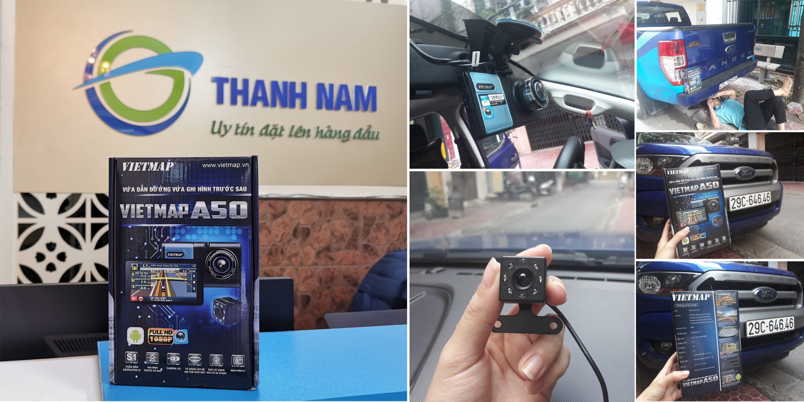 camera hành trình vietmap a50 - hình ảnh thực tế