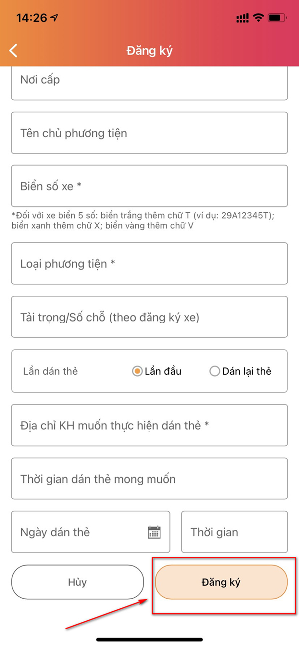 Điền mã OTP đã nhận được rồi ấn Xác nhận