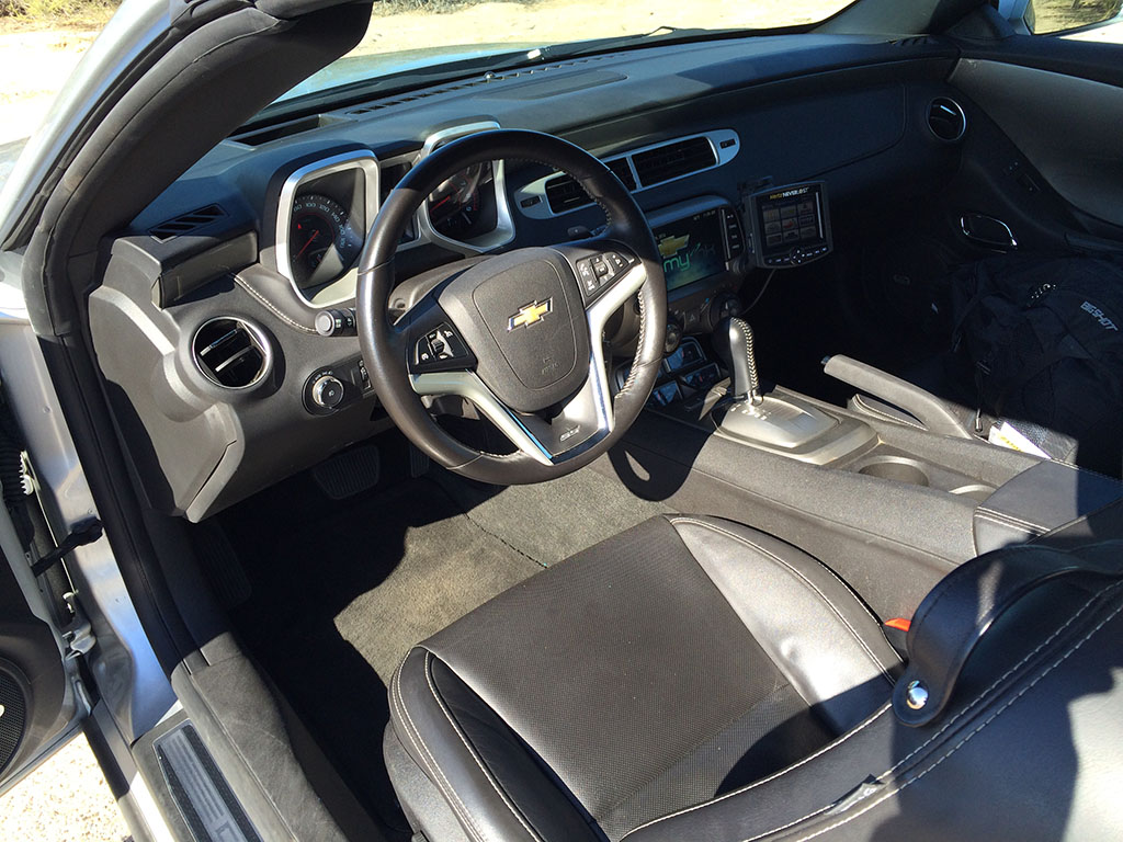 interior of the 2013 camaro ss