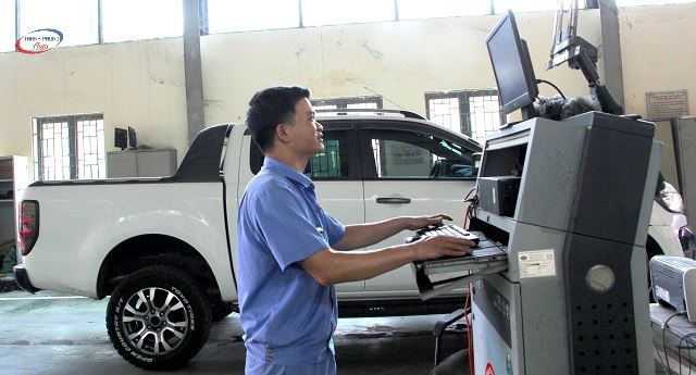 quy trình đăng kiểm xe bán tải