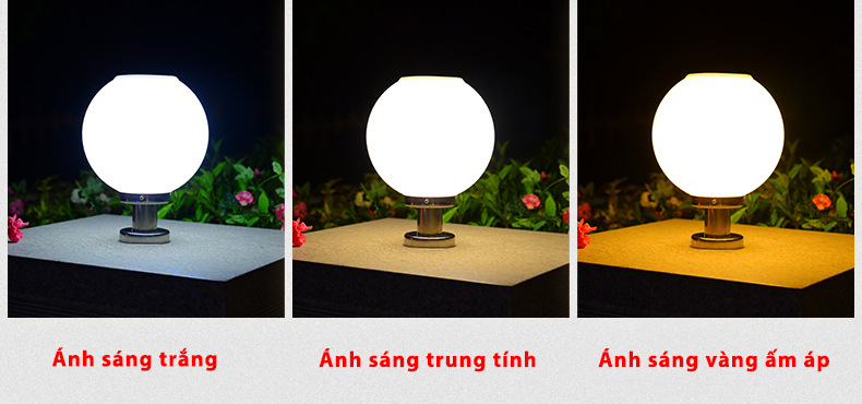 Đèn trụ cổng tròn