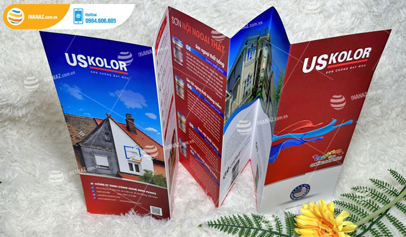 Mẫu tờ gấp quảng cáo nội thất nhà cửa USKOLOR