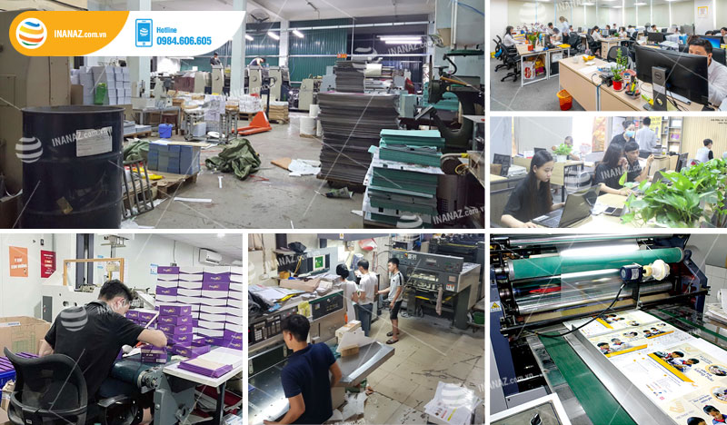 Xưởng InanAZ với quy trình in tờ gấp khép kín giúp tiết kiệm đến 30% chi phí