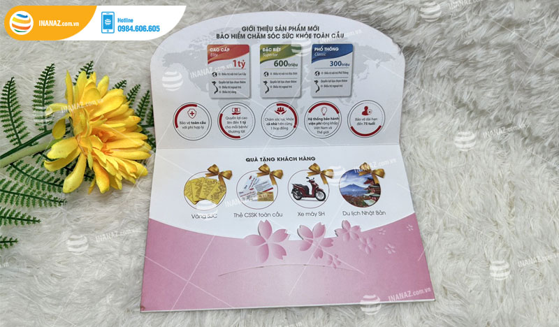 Mẫu tờ gấp quảng cáo gấp 2 đẹp