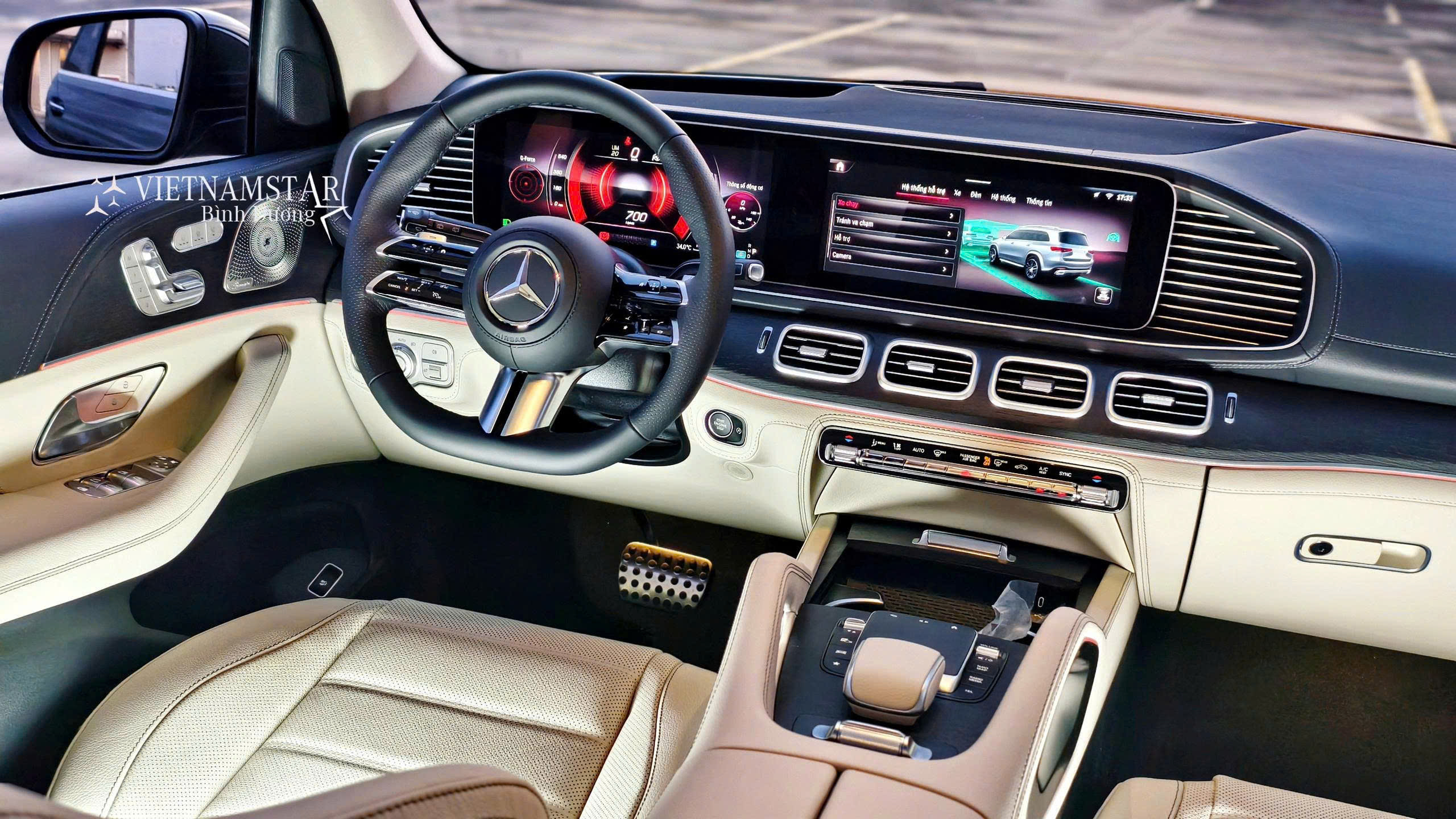 Không gian nội thất màu Be sang trọng của Mercedes-Benz GLS450